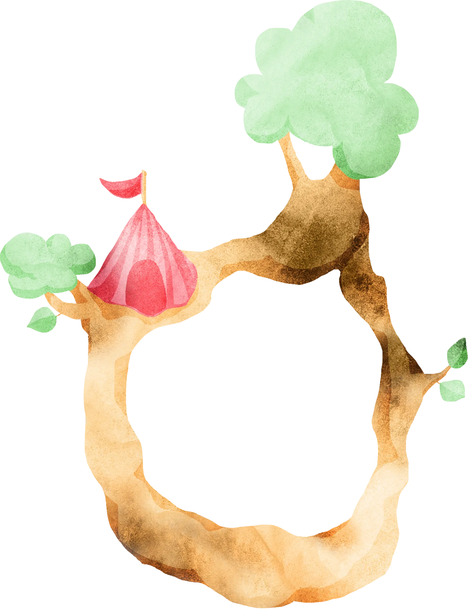 枝葉のイラスト